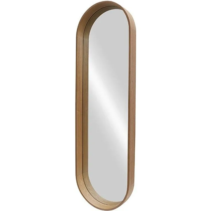 riess-ambiente Wandspiegel PORTRAIT 165cm braun – Walnussholz-Design, oval, Ganzkörper (Einzelartikel, 1-St), großzügige Spiegelfläche als Statement – ideal für Ankleide oder Flur