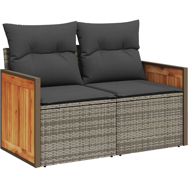 vidaXL Sofa Set 5 stk. Grau und Dunkelgrau 176 x 176 x 85 cm 3447962 – Bild 3