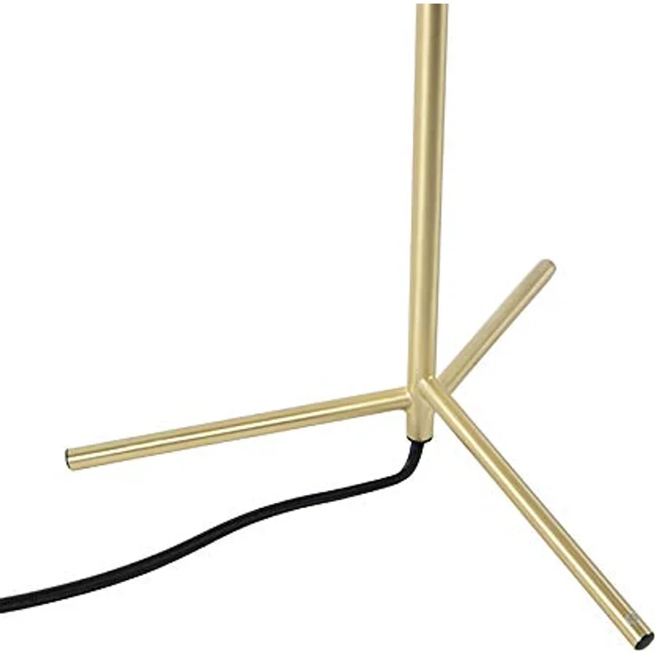 QAZQA Pallon Art Deco Tischlampe, Messing mit Opalglas, 45,5 cm, kugelförmig, E27, dimmbar, für Wohnzimmer und Schlafzimmer – Bild 6