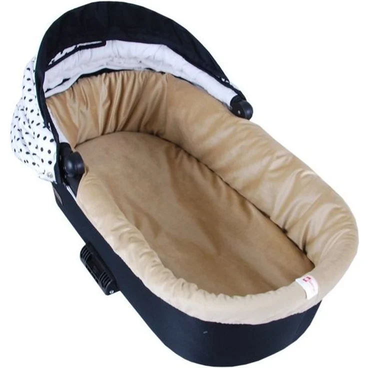 BabyLux Kinderwagen-Bezug BABYLUX Nestchen für Kinderwagen BABYWANNE + Matratze 2 Tlg Set, W103 Velvet Beige – Bild 4