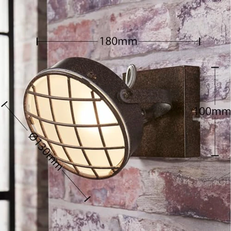 Lindby Strahler Tamin, Vintage Deckenstrahler aus braunem Metall, 1-flammig G9, ideale Spotlampe für Wohnzimmer und Büro – Bild 5