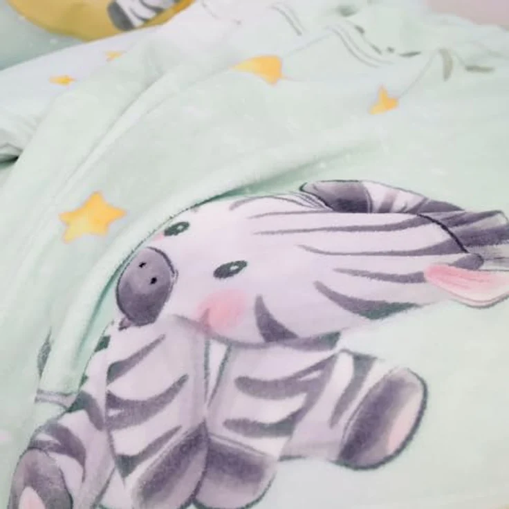 Baby Best Kuscheldecke Zebra, 75 x 100 cm, flauschig und weich, maschinenwaschbar, schadstoffgeprüft – Bild 5