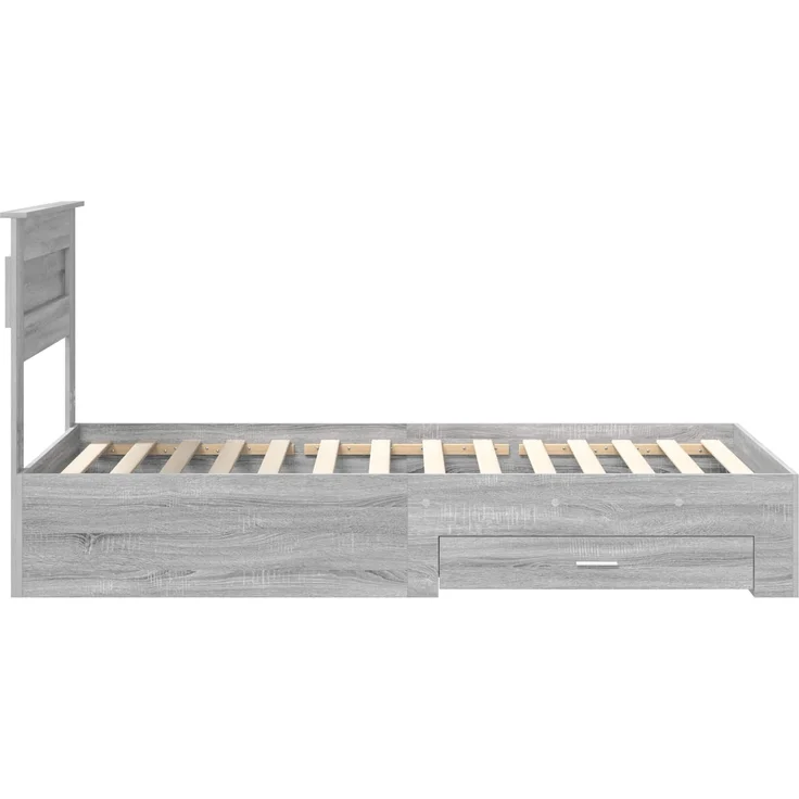vidaXL Bettrahmen Graues Sonoma 100 x 200 cm Holzwerkstoff 3410024 – Bild 7