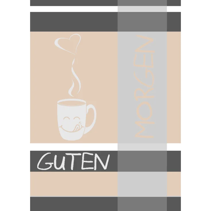 ROSS Geschirrtuch BL 50x70 cm grau