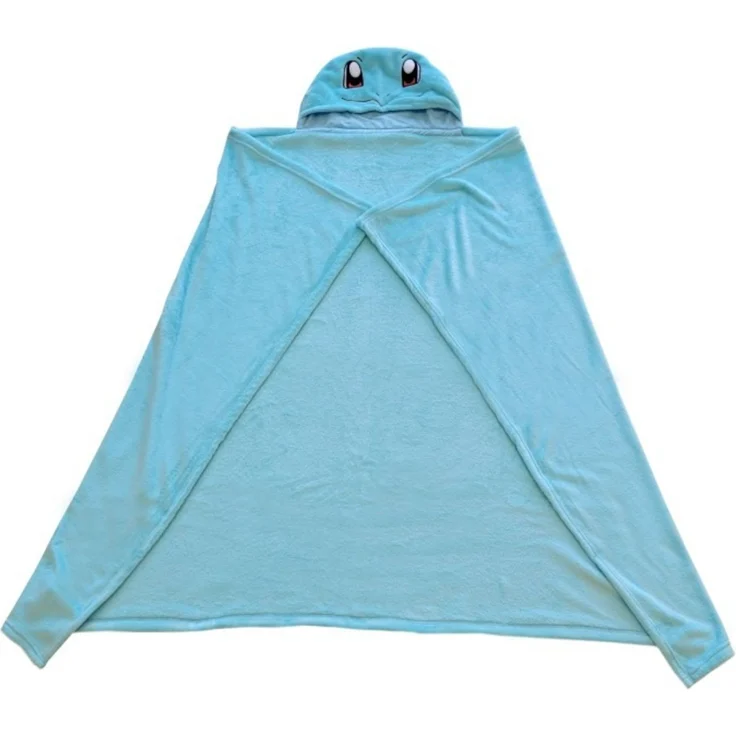 Pokémon Kapuzendecke Kinder 120x150 cm Coral Kuscheldecke weich mit Kapuze – Bild 1