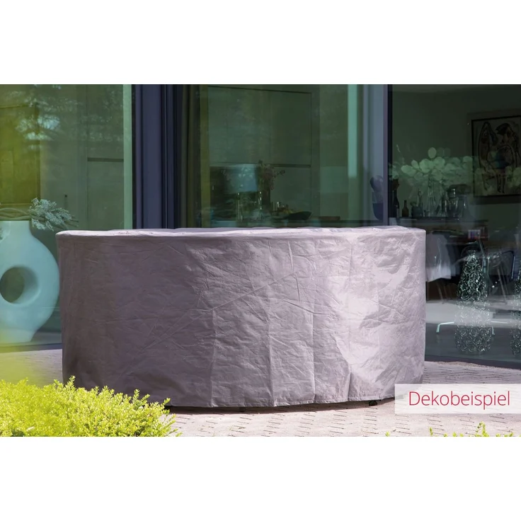 Schutzhülle Abdeckung für Esstischgruppe M rund Ø230x92 cm Gartenmöbel – Bild 2
