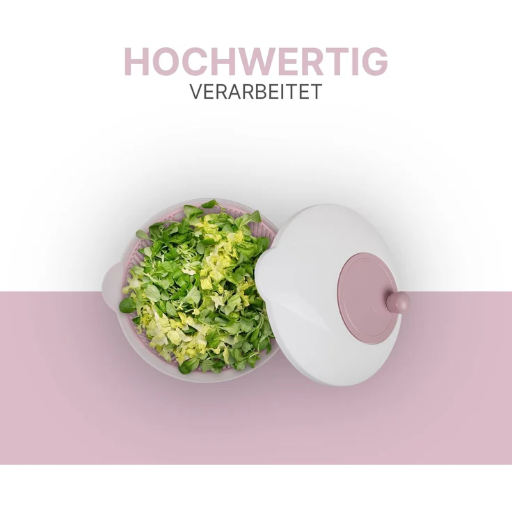 Salatschleuder 2,7 Liter Ø20cm / 4 Liter Ø25cm Rosa 4 Liter – Bild 5