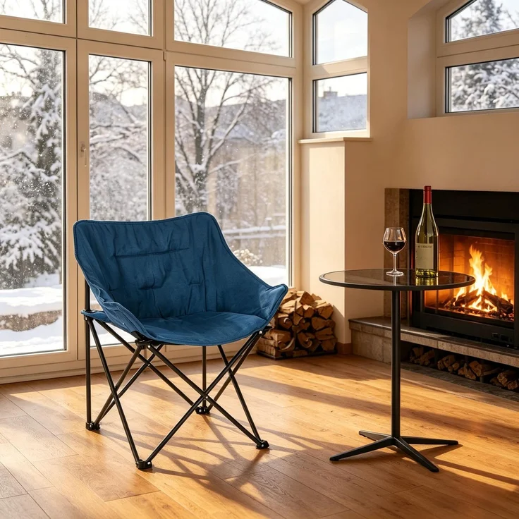 JARDJ Outdoors Stuhl,Campingstuhl,Weicher gepolsterter Klappstuhl,Entspannende Stuhl(nur mit Stuhl) – Bild 3