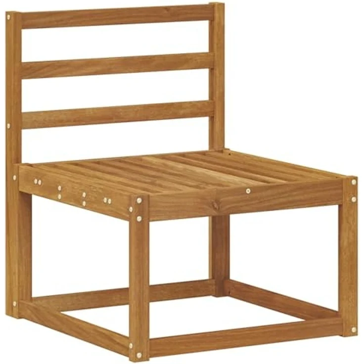 vidaXL Outdoor-Sofagarnitur 3 pcs Natur Massivholz Akazie 3365952 – Bild 7