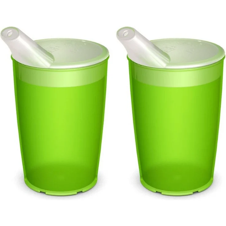 Ornamin Schnabelbecher Pflegebecher mit Schnabelaufsatz/Trinkaufsatz, 2-tlg, Kunststoff, Trinkhilfe l Alltagshilfe l BPA-frei l bruchstabil l Made in Germany – Bild 1