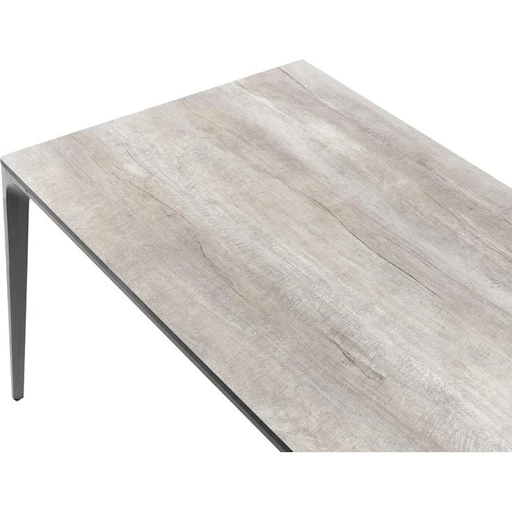 Gartentisch SOVARETO 180 cm 90 cm Holzoptik Hellgrau – Bild 6