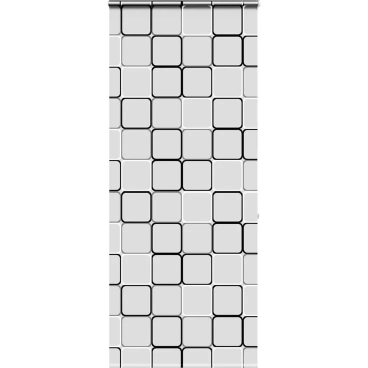 vidaXL Duschrollo mit Kassette 110x240 cm Stoffbreite 106 cm 4015046 – Bild 1