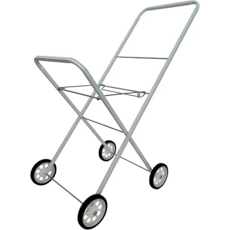 abc HOME Wäschekorb Wäschekorbwagen, Ablagefläche, Klappbar, Weiß, Metall, 92 cm H – Bild 4