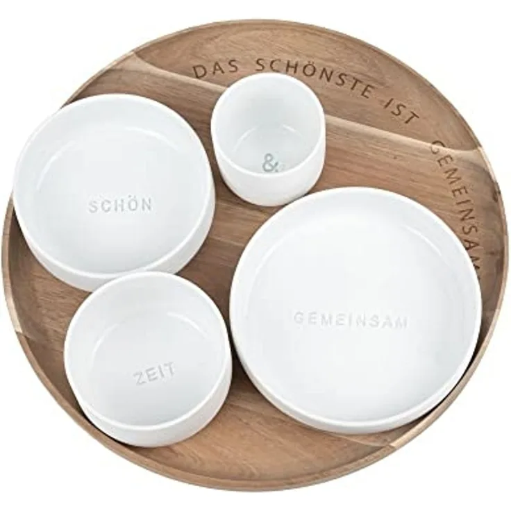 Räder Tablett Design Schalen Set Das Schönste ist Gemeinsame Zeit (5-teilig)
