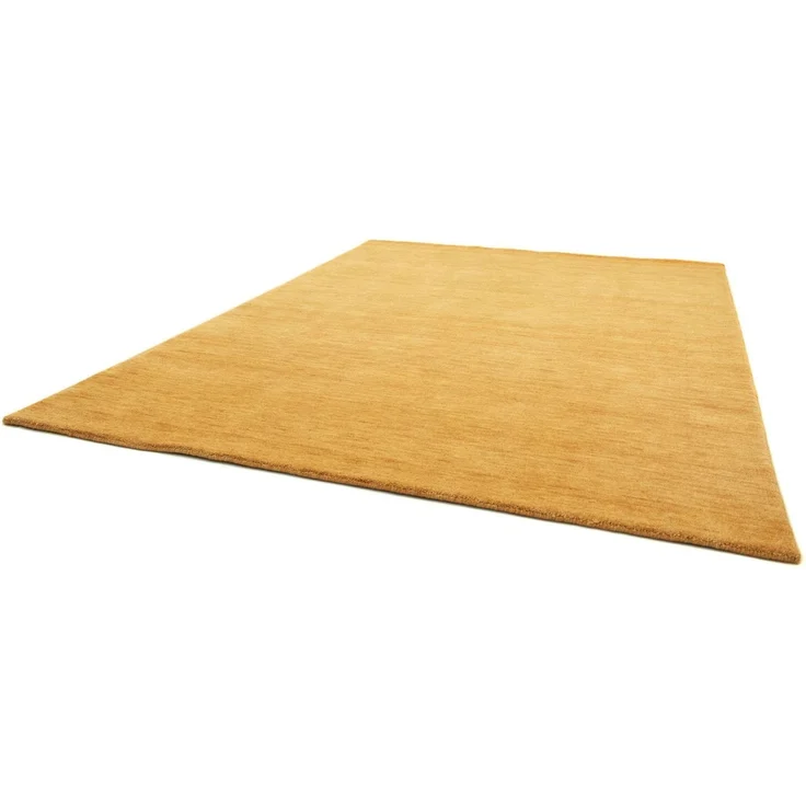 Gabbeh Teppich - Softy - Uni 90 x 60 cm - caramel – Bild 4