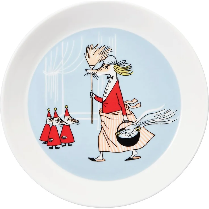 Arabia Moomin Teller 19cm Fillyjonk grey