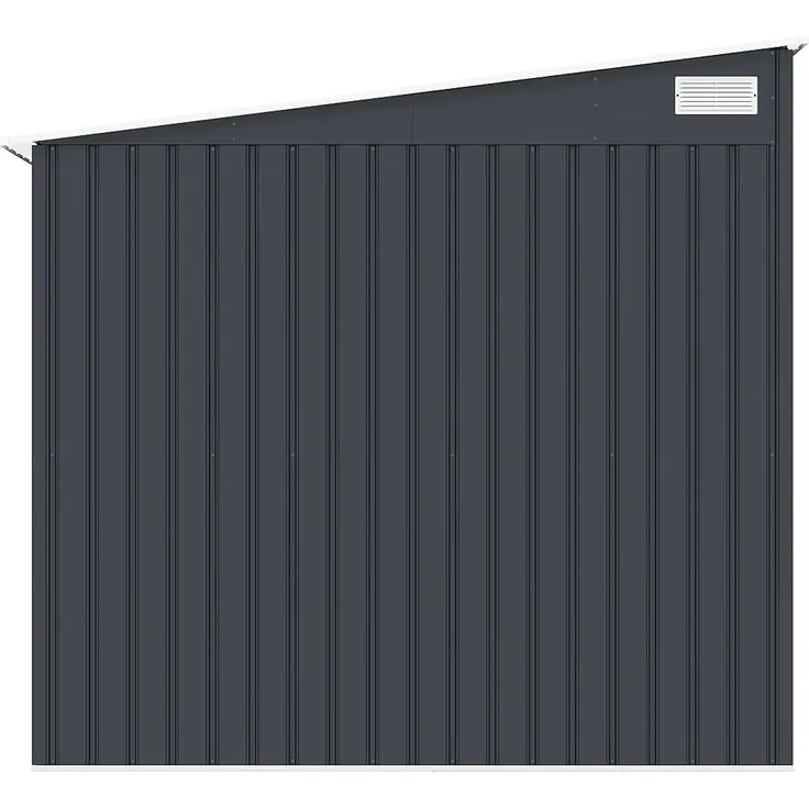 Vente-unique - DAUSTIN Gartenhaus Metall Grau - B 245 cm x H 193 cm x L 203 cm – Bild 6