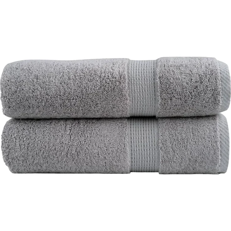 vidaXL Premium Duschtücher SOLUND 2 Stk. Grau 70x140 cm 600 g/m² 137308 – Bild 1