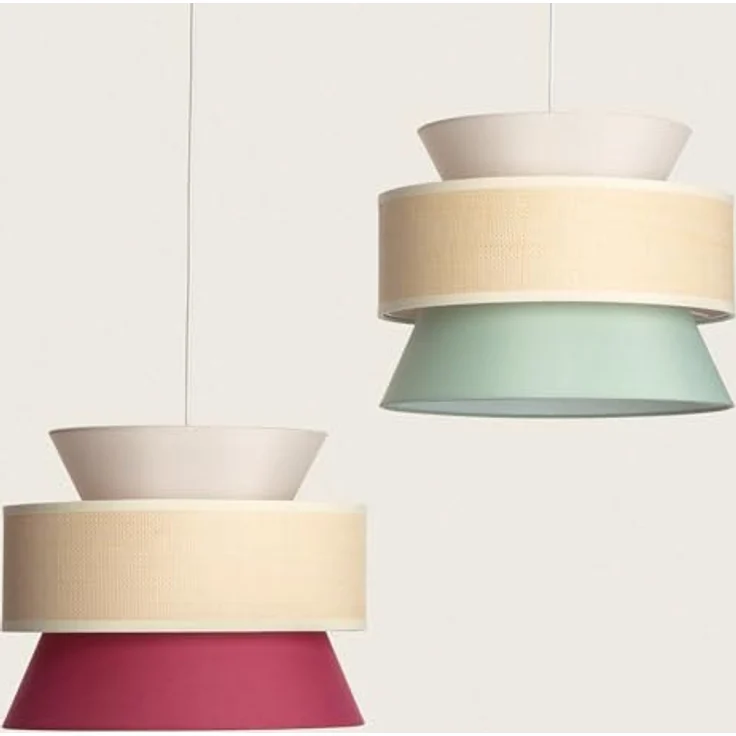 LEDKIA LIGHTING Chulu Hängeleuchte, Elegantes Design, E27 kompatibel, Vielseitig für Wohnzimmer, Küche & Schlafzimmer, Grün, Textil – Bild 5