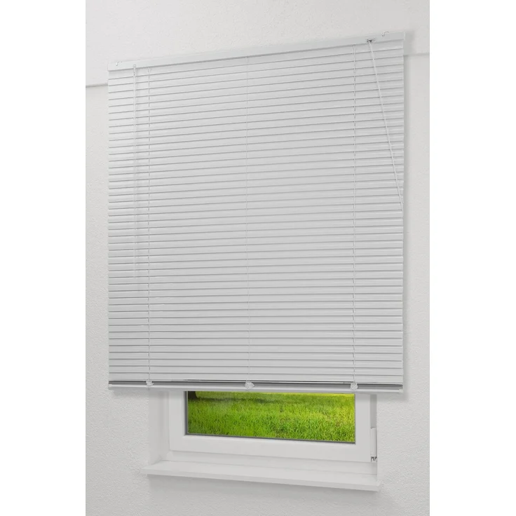 Qualitätsalujalousie 25mm in Reinweiß in den Maßen (B x H) 110cm * 130cm – Bild 1