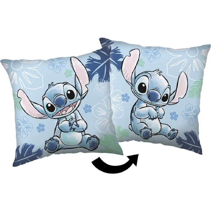 Lilo & Stitch Dekokissen mit Füllung (1 stk.) – Sofakissen doppelseitiger Druck, 40x40 cm – Bild 1