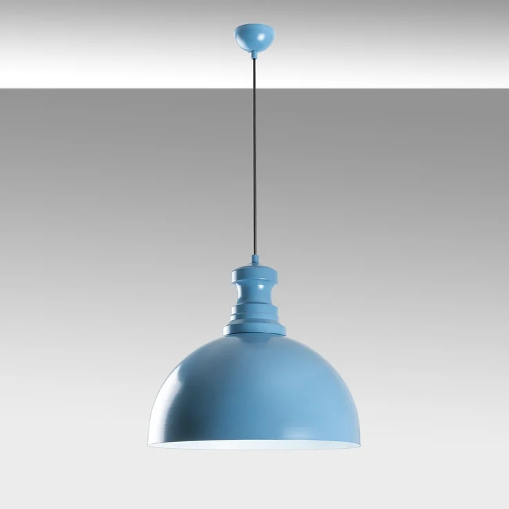 Kronleuchter, 'Kure', 134 x 37 x 37, Hellblau – Bild 5