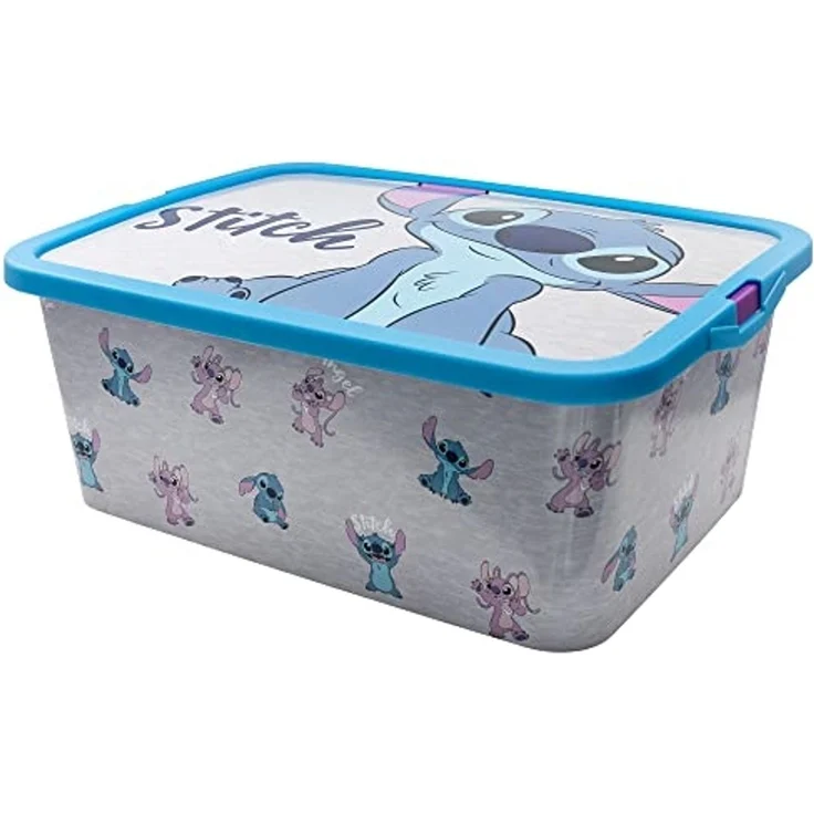 Disney Stitch Kinderbox 13 l Aufbewahrungsbehälter mit Deckel – Bild 1