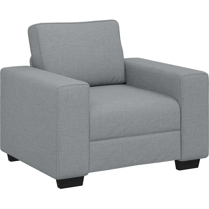 vidaXL Sessel Hellgrau 100x77x82 cm Stoff 4105146 – Bild 1
