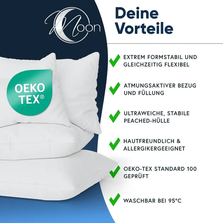 MOON Heimtextilien Dekokissen Füllkissen Classic Peached Touch versch. Größen Polyester – Bild 3