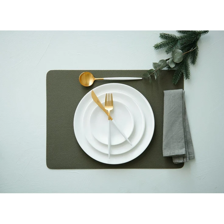 ASA Tabletops Rough Black Tisch-Set 46x33 cm Lederoptik – Bild 2