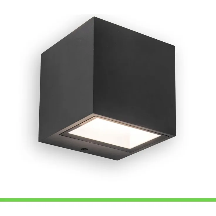 Lutec LED Außenwandleuchte Gemini anthrazit Up- & Downlight