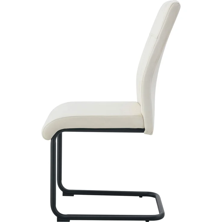 Schwinger-Stuhl 2er Set Lyon Stühle in Creme - gemütliches Design - B/H/T: 43x98x61 cm – Bild 5