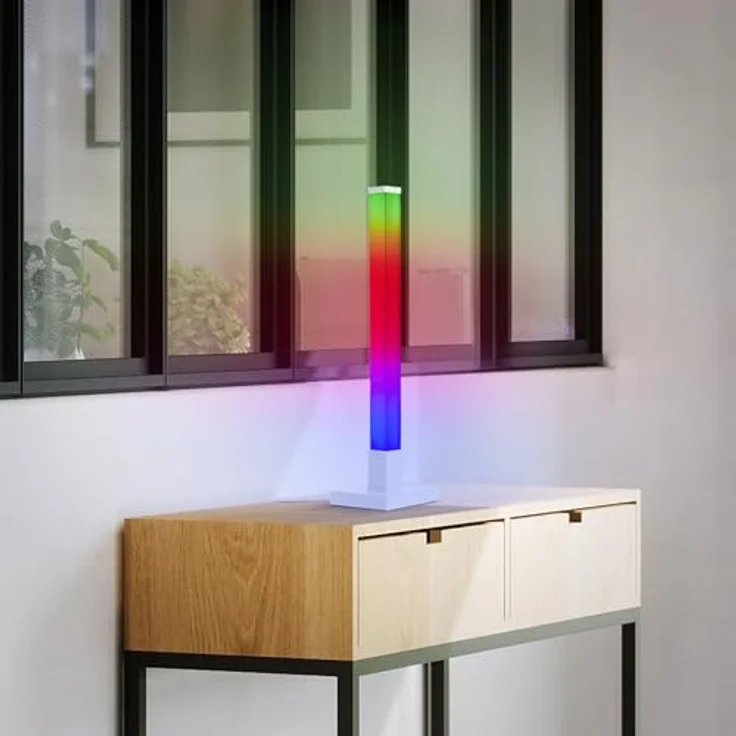 BreLight LED Tischleuchte Neele, Farbwechsel, LED fest integriert, RGB, 50 cm, IC RGB, Musiksensor, dimmbar – Bild 3