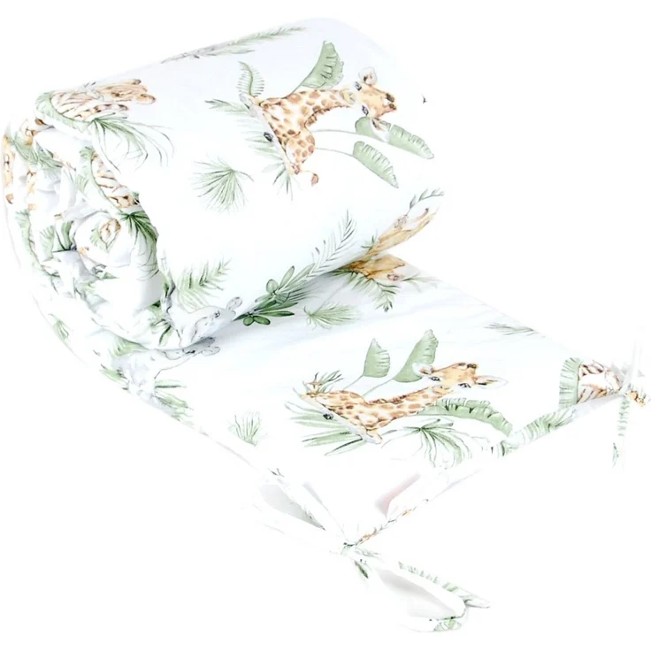 BabyLux Bettnestchen BABYLUX Bettumrandung NESTCHEN Bettnestchen 210 x 30 cm Babybett, 124. Africa_Tiere – Bild 3