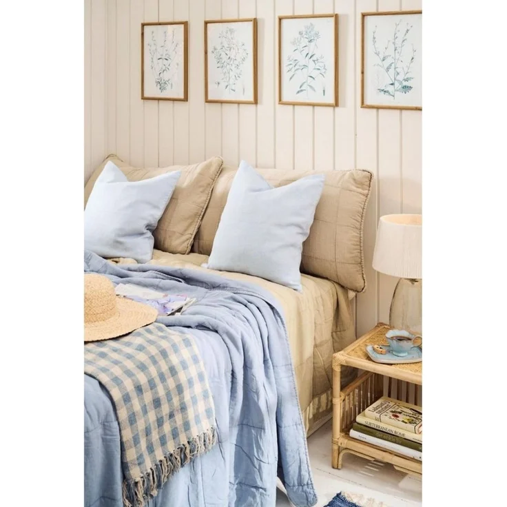 Ib Laursen Kissenbezug Leinen 50 x 50 cm natürlich & stilvoll, skandinavisch, pflegeleicht – Bild 1