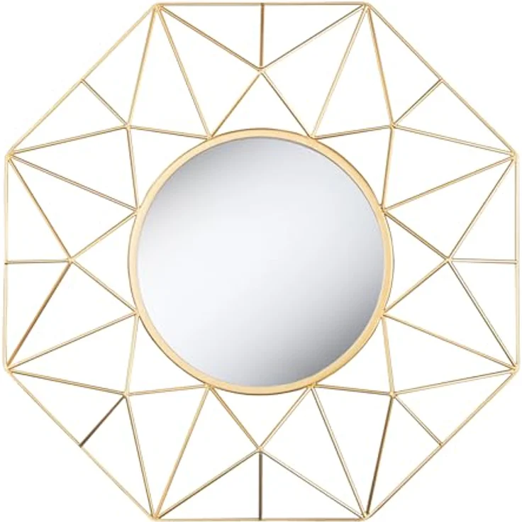 riess-ambiente Wandspiegel DIAMOND L 80cm gold · großer Spiegel aus Eisen im Retro Design (Einzelartikel, 1-St), Accessoire · Wohnzimmer · Flur · Schlafzimmer · Dekoration – Bild 1