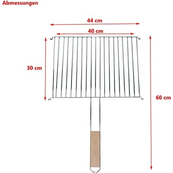 Master Grill & Party Grillrost verchromt 40 x 30 cm (MG251) – Bild 2