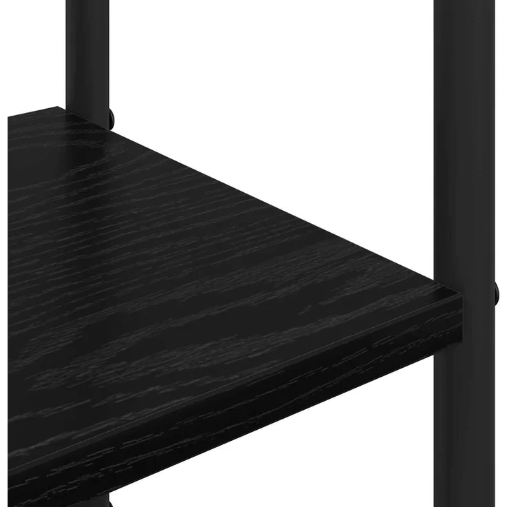 vidaXL Garderobenständer mit Schuhbank Schwarz Eichen-Optik 8012044 – Bild 8