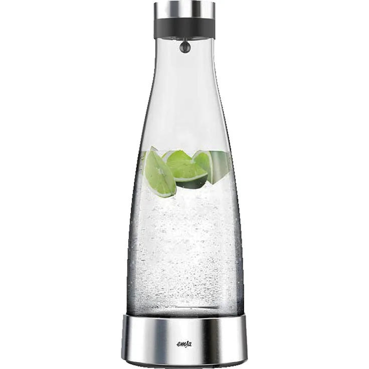 Emsa Glaskaraffe Flow Bottle 12x36 cm 1 Liter