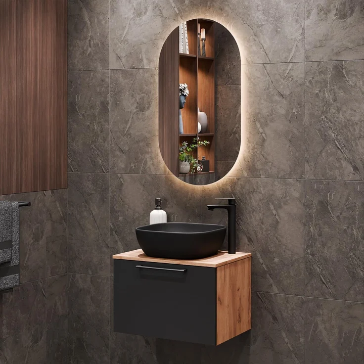 Planetmöbel Badmöbel-Set Astra, (Badezimmer Möbel im modernen Design, 2-St), Badezimmer Möbel im modernen Design