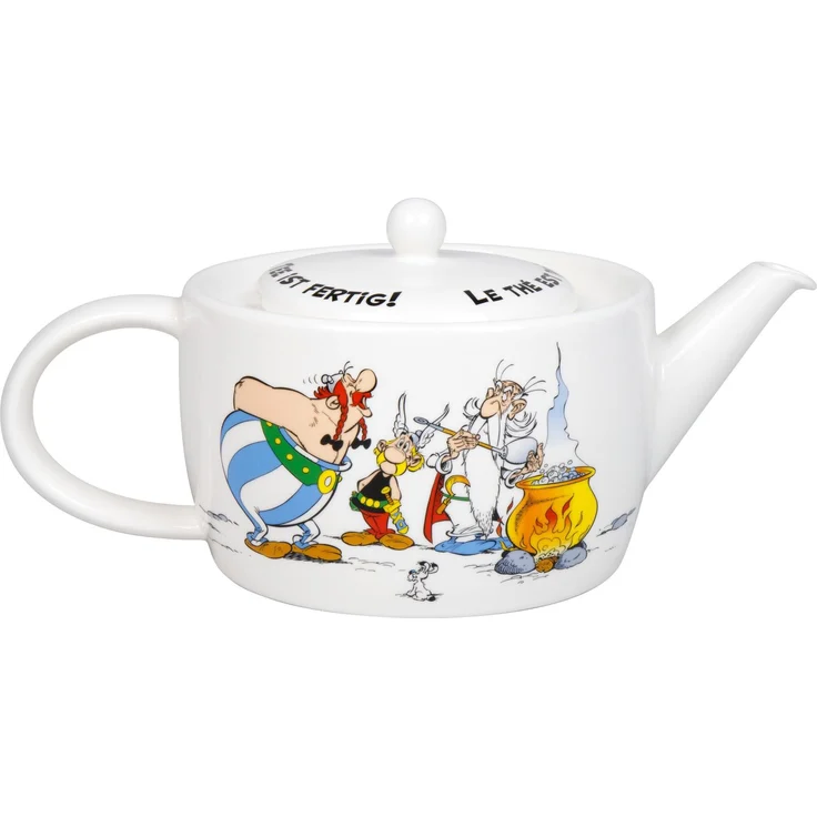 KÖNITZ 1152633041 Teekanne Miraculix, Asterix & Obelix Tee ist fertig - 1400 ml, mit Deckel und Sieb / Kanne – Bild 2