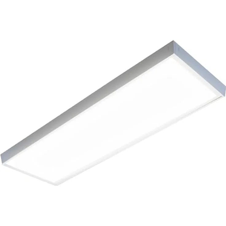 LUXULA LED Deckenleuchte lang 120cm - 36W, 3000K Warmweiß, 3600lm – LED Panel 120x30cm inkl. 230V Netzteil – Flache Deckenlampe für Wohnzimmer, Schlafzimmer, Küche, Büro - 120x30x6,4cm