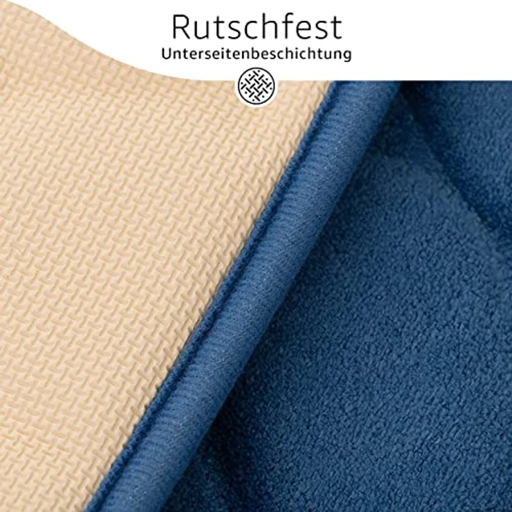 HSC Home-Style-Creation GmbH Schaum-Badematte Liverpool, Höhe 15 mm, Memory Schaum, rutschhemmend, schnelltrocknend, strapazierfähig, superweich, hautsympathisch, vollwaschbar, langlebig, wasserabsorbierend, Fußbodenheizung geeignet, Polyester, rechtec... – Bild 6