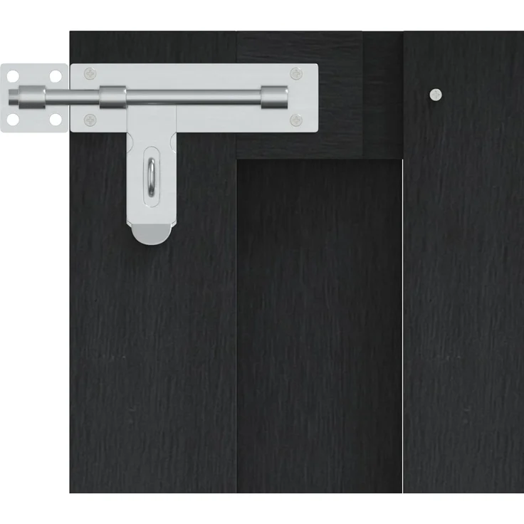 vidaXL Gartentor 100x60 cm WPC und Aluminium Schwarz 42039041 – Bild 3