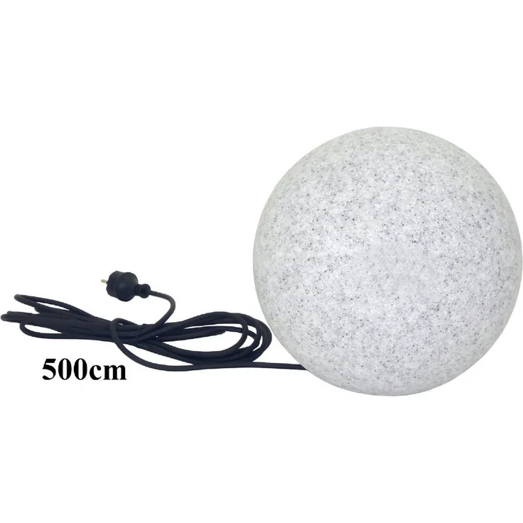TRANGO LED Gartenleuchte, 200GB IP65 Gartenkugel in 20cm Durchmesser inkl. je 1x E27 LED Leuchtmittel *NATURE* Kugelleuchte mit ca. 5 Meter IP44 Kabel, 3000K warmweiß, Gartenleuchte, Leuchtkugel, Gartenkugelleuchte, Kugellampe – Bild 5