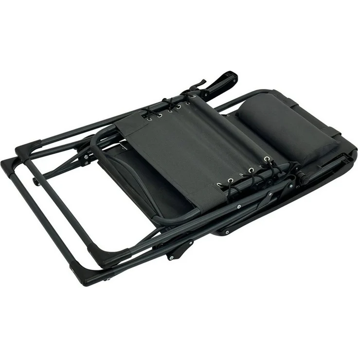 DEGAMO Relaxsessel NIZZA, Kunstgewebe 2*1 grau, stufenlos verstellbar, faltbar – Bild 3
