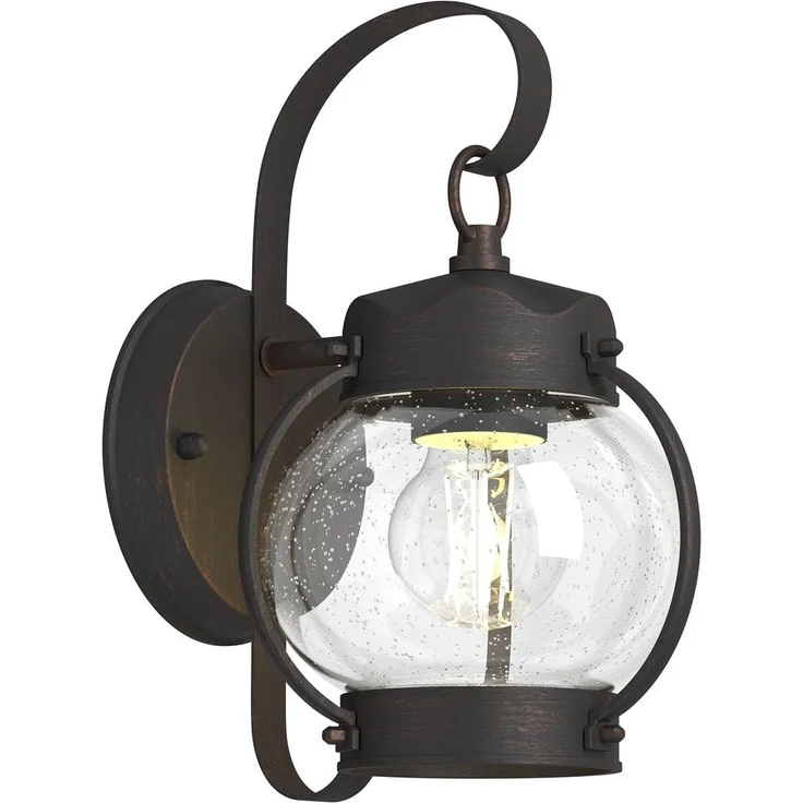 Lindby Außen-Wandleuchte Gerlo, Metall, Braun IP23, 1 x 60 W – Bild 1