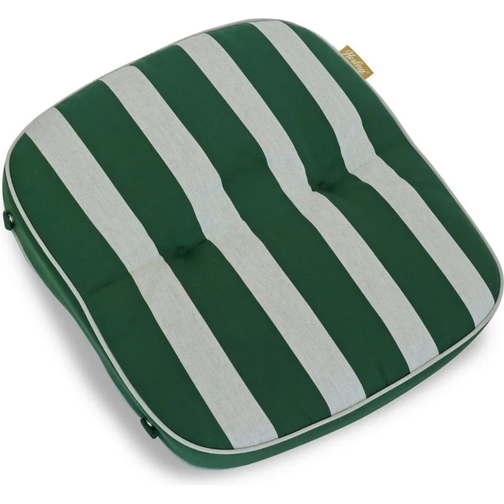 Herlag Hockerauflage Tilly, 55x50x7cm Blockstreifen Grün-Gestreift Fleckschutz – Bild 1