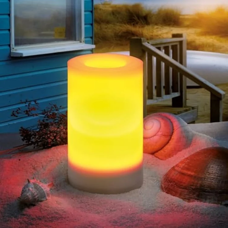 Solar Kerze mit Flammeneffekt Mila 75 x 100 mm – Bild 4