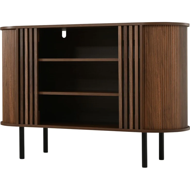 ZUBALIYA Sideboard 120x40x80 cm, aus MDF / Spanplatte, Walnuss – Bild 19